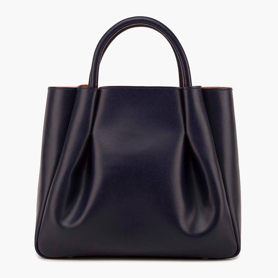 Alexandre Birman Amalfi Midi Leather Tote Bag - Navy