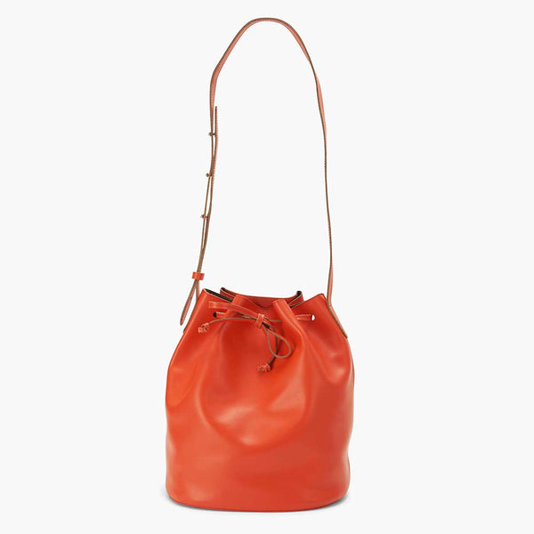 alexandre birman Bella Leather Bucket Bag - Orange