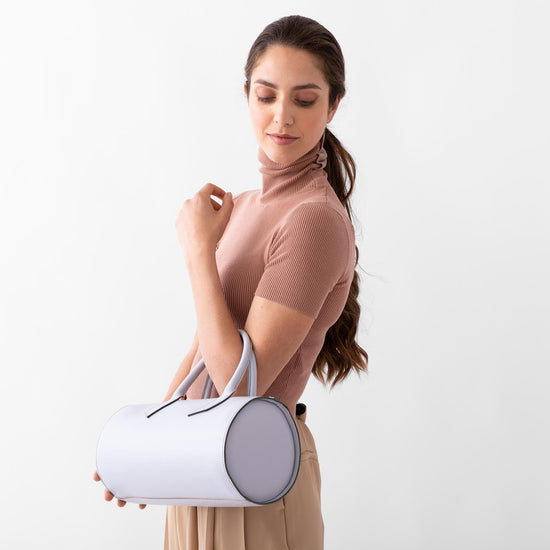 Alexandre Birman Gio Leather Duffle Bag - Sky Blue