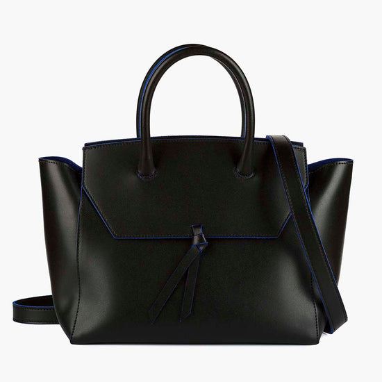 Alexandre Birman Loren Midi Leather Tote Bag - Black