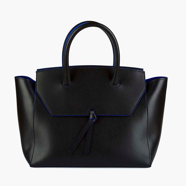alexandre birman Loren Midi Leather Tote Bag - Black