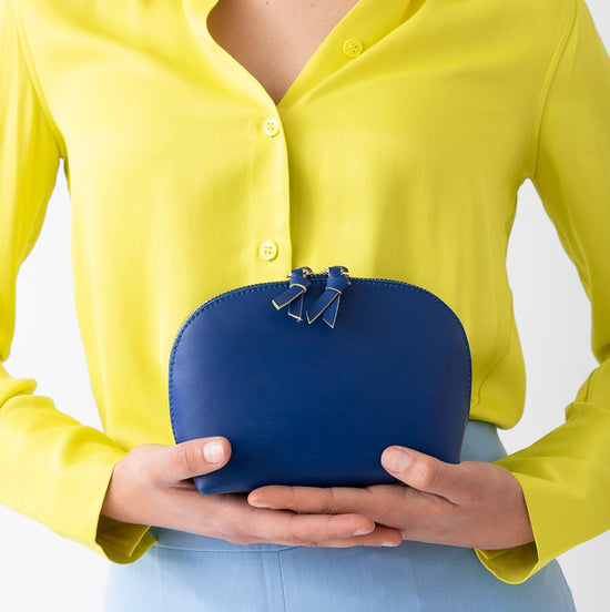 Alexandre Birman Store All Leather Pouch - Blue