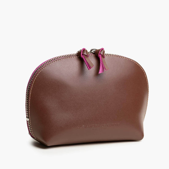 Alexandre Birman Store All Leather Pouch - Chocolate