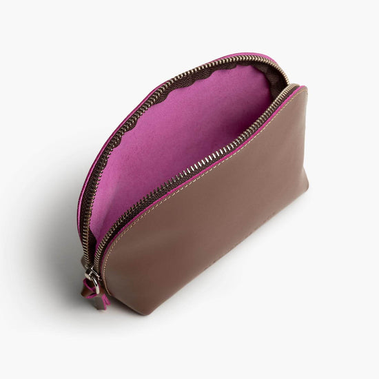 Alexandre Birman Store All Leather Pouch - Chocolate