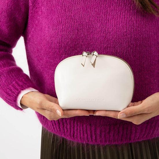 Alexandre Birman Store All Leather Pouch - Cream