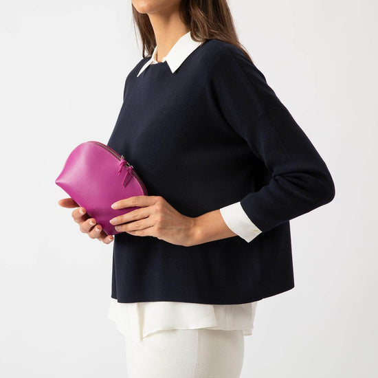 Alexandre Birman Store All Leather Pouch - Magenta