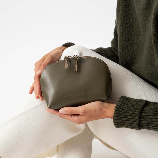 Alexandre Birman Store All Leather Pouch - Olive