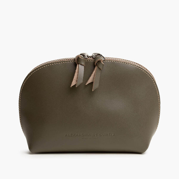 alexandre birman Store All Leather Pouch - Olive