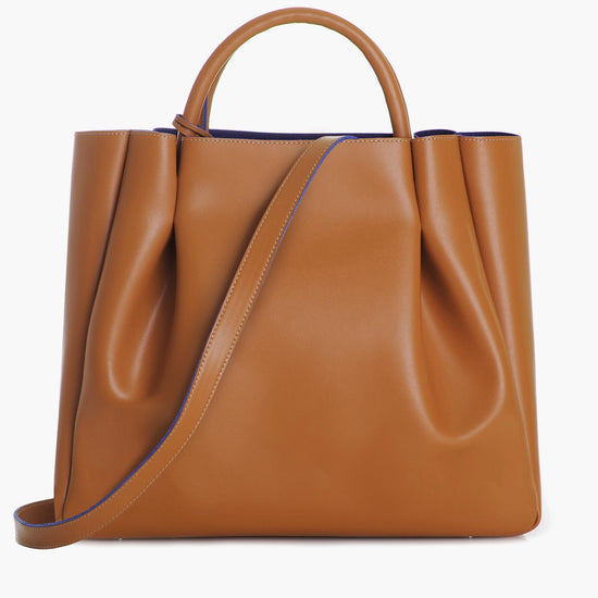 Alexandre Birman Amalfi Large Leather Tote Bag - Cognac