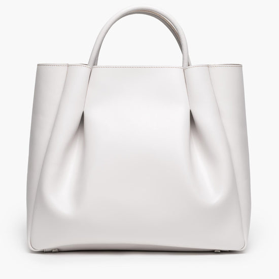 Alexandre Birman Amalfi Large Leather Tote Bag - Cream