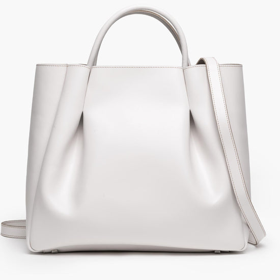 Alexandre Birman Amalfi Large Leather Tote Bag - Cream
