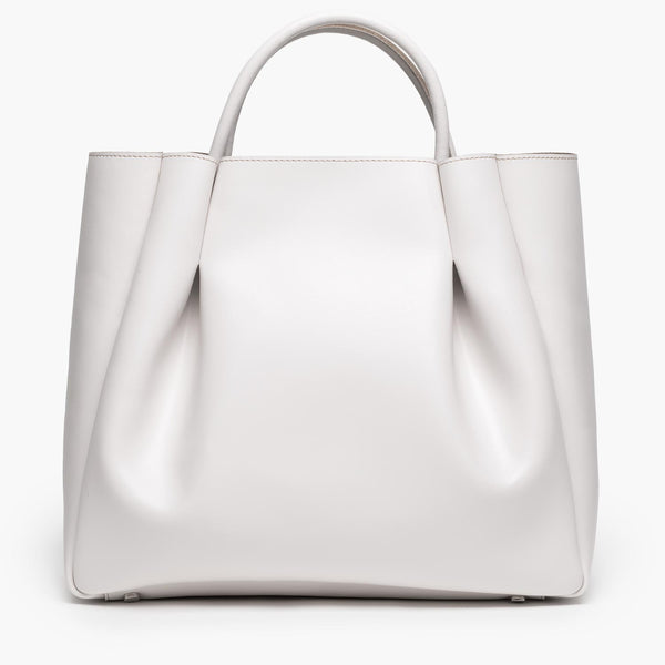 alexandre birman Amalfi Large Leather Tote Bag - Cream