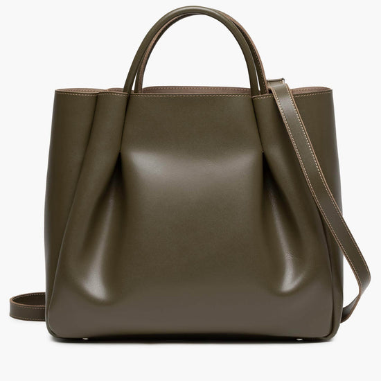 Alexandre Birman Amalfi Large Leather Tote Bag - Olive