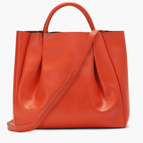 Alexandre Birman Amalfi Large Leather Tote Bag - Orange