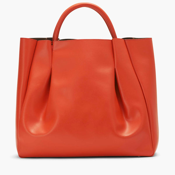 alexandre birman Amalfi Large Leather Tote Bag - Orange