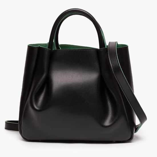 Alexandre Birman Amalfi Midi Leather Tote Bag - Black