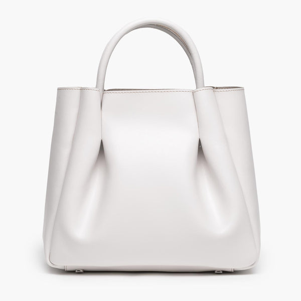 alexandre birman Amalfi Midi Leather Tote Bag - Cream