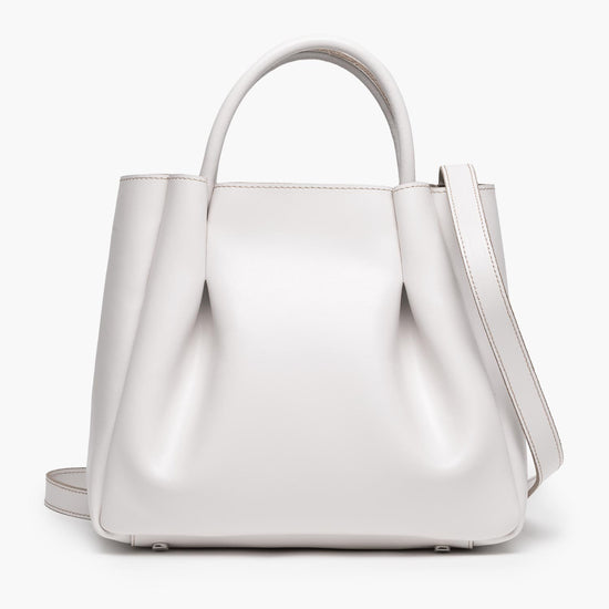 Alexandre Birman Amalfi Midi Leather Tote Bag - Cream