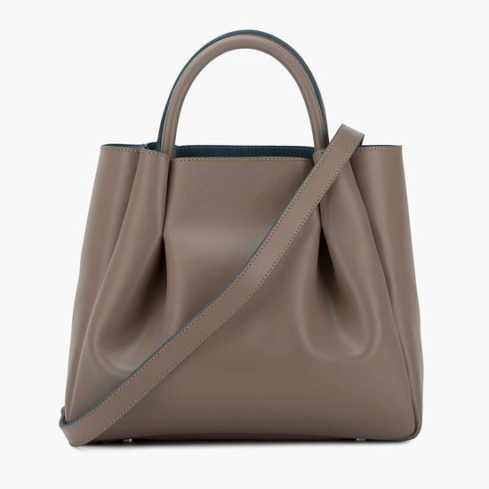 Alexandre Birman Amalfi Midi Leather Tote Bag - Fango
