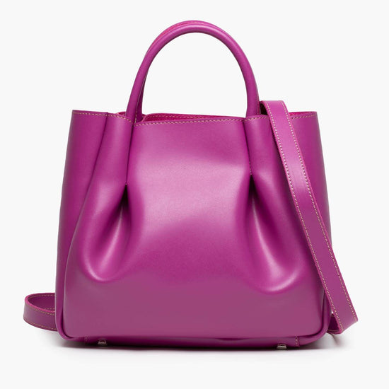 Alexandre Birman Amalfi Midi Leather Tote Bag - Magenta