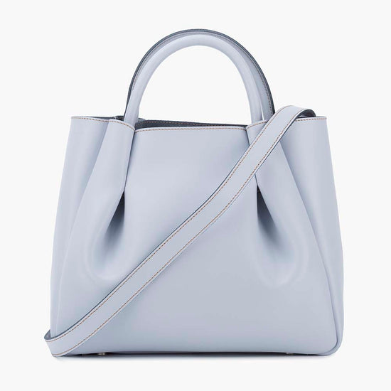 Alexandre Birman Amalfi Midi Leather Tote Bag - Sky Blue
