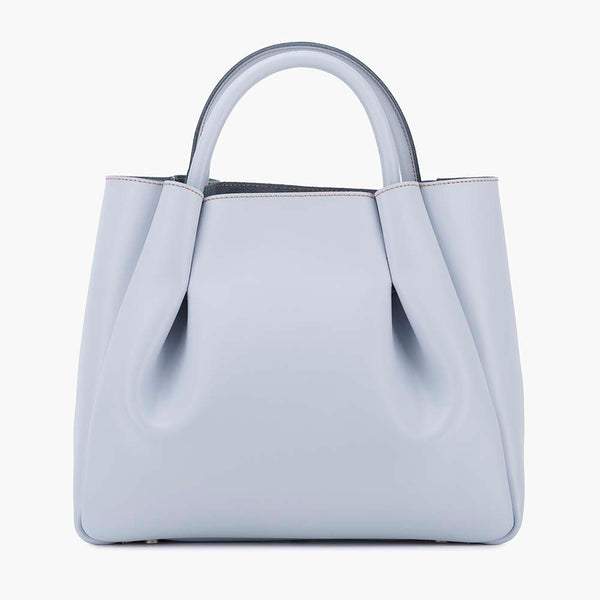 alexandre birman Amalfi Midi Leather Tote Bag - Sky Blue
