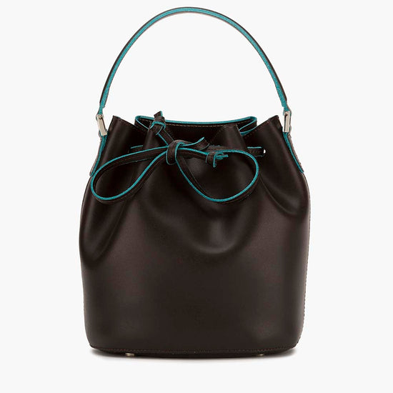 Alexandre Birman Bella Mini Leather Bucket Bag - Brown