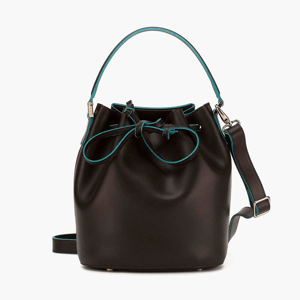 alexandre birman Bella Mini Leather Bucket Bag - Brown