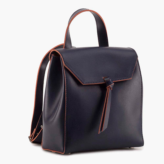 Alexandre Birman Bellagio Mini Leather Backpack - Navy