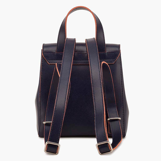 Alexandre Birman Bellagio Mini Leather Backpack - Navy