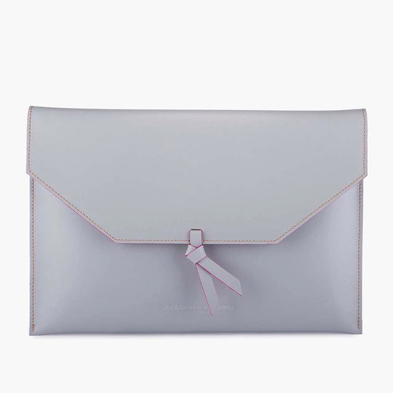 Alexandre Birman Leather Tablet / IPad Envelope Case Cover - Grey