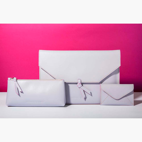 Alexandre Birman Leather Tablet / IPad Envelope Case Cover - Grey