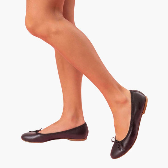 Alexandre Birman Livia Leather Ballet Flat Shoes - Black