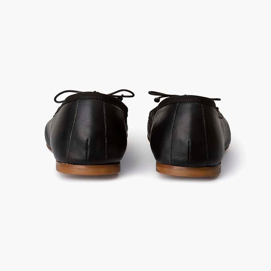 Alexandre Birman Livia Leather Ballet Flat Shoes - Black