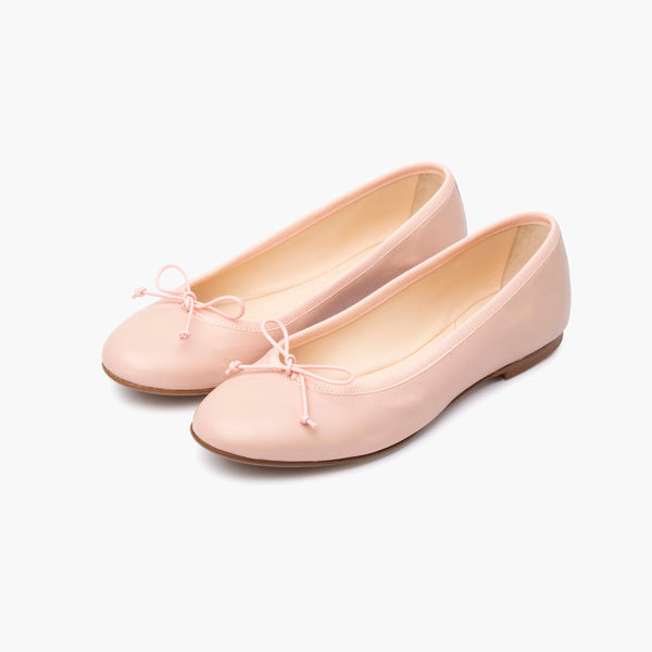 alexandre birman Livia Leather Ballet Flat Shoes - Blush Pink
