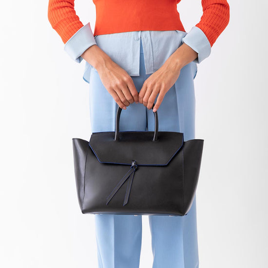 Alexandre Birman Loren Large Leather Tote Bag - Black