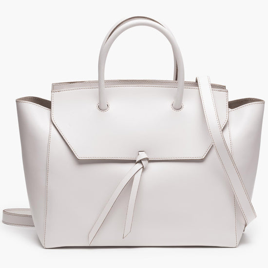 alexandre Birman Loren Large Leather Tote Bag - Cream
