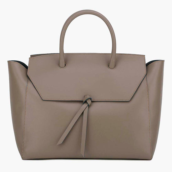 Alexandre Birman Loren Large Leather Tote Bag - Fango