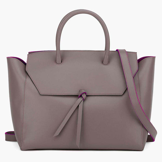 Alexandre Birman Loren Large Leather Tote Bag - Taupe