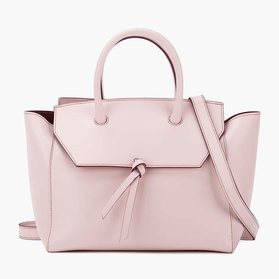 Alexandre Birman Loren Midi Leather Tote Bag - Blush Pink