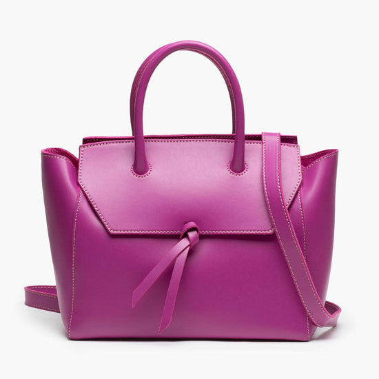 Alexandre Birman Loren Midi Leather Tote Bag - Magenta