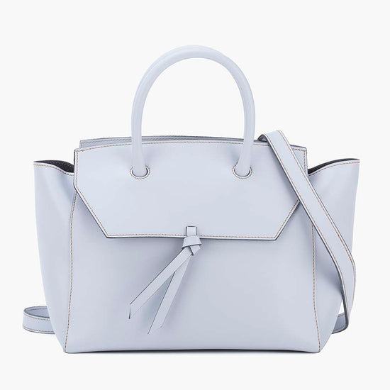 Alexandre Birman Loren Midi Leather Tote Bag - Sky Blue