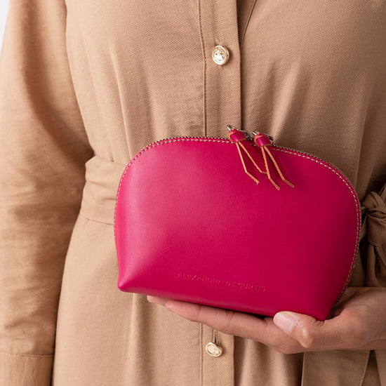 Alexandre Birman Micro Mini Leather Crossbody Bag - Pink