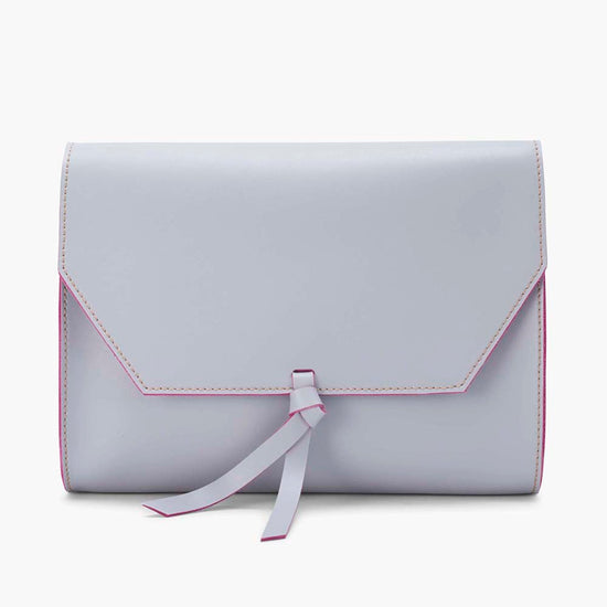 Alexandre Birman Mini Leather Crossbody Clutch Bag - Grey