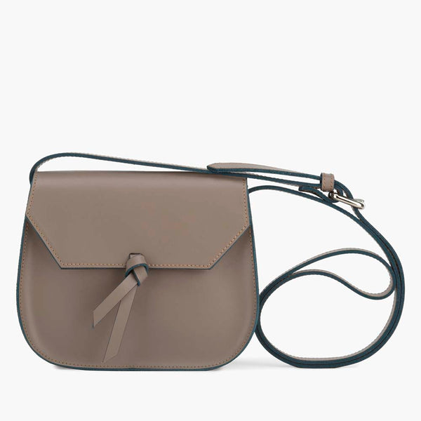 alexandre birman Mini Saddle Leather Crossbody Bag - Fango