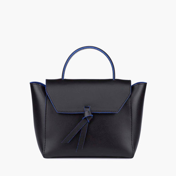 alexandre birman Siena Mini Leather Satchel Crossbody Bag - Black