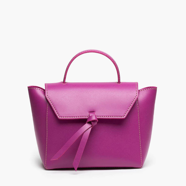 alexandre birman Siena Mini Leather Satchel Crossbody Bag - Magenta