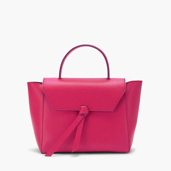 alexandre birman Siena Mini Leather Satchel Crossbody Bag - Pink