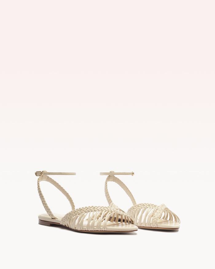 Alexis Agatha Flat Creamy Eggshell