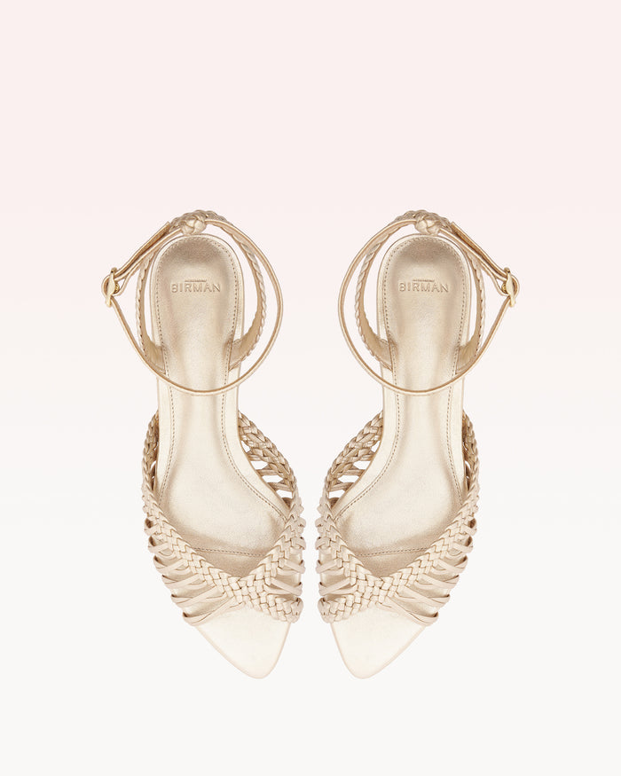 Alexis Agatha Flat Golden Golden